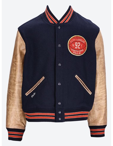 Lined varsity bomber jacket de technologie