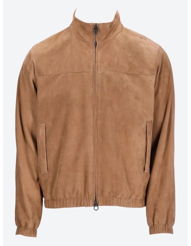 Loro piana lowered suede bomber france