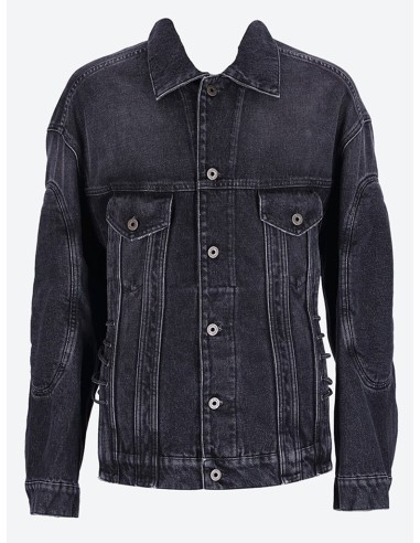 Lacing and elbow bonding detail Denim jacket 2023