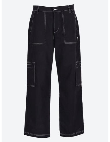 Contrast stitch pant en linge