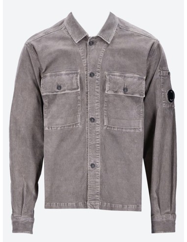 Corduroy buttoned utility overshirt Pour