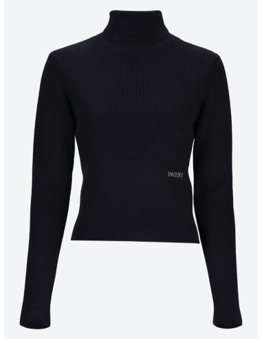 Signature rib turtleneck sweater Faites des économies